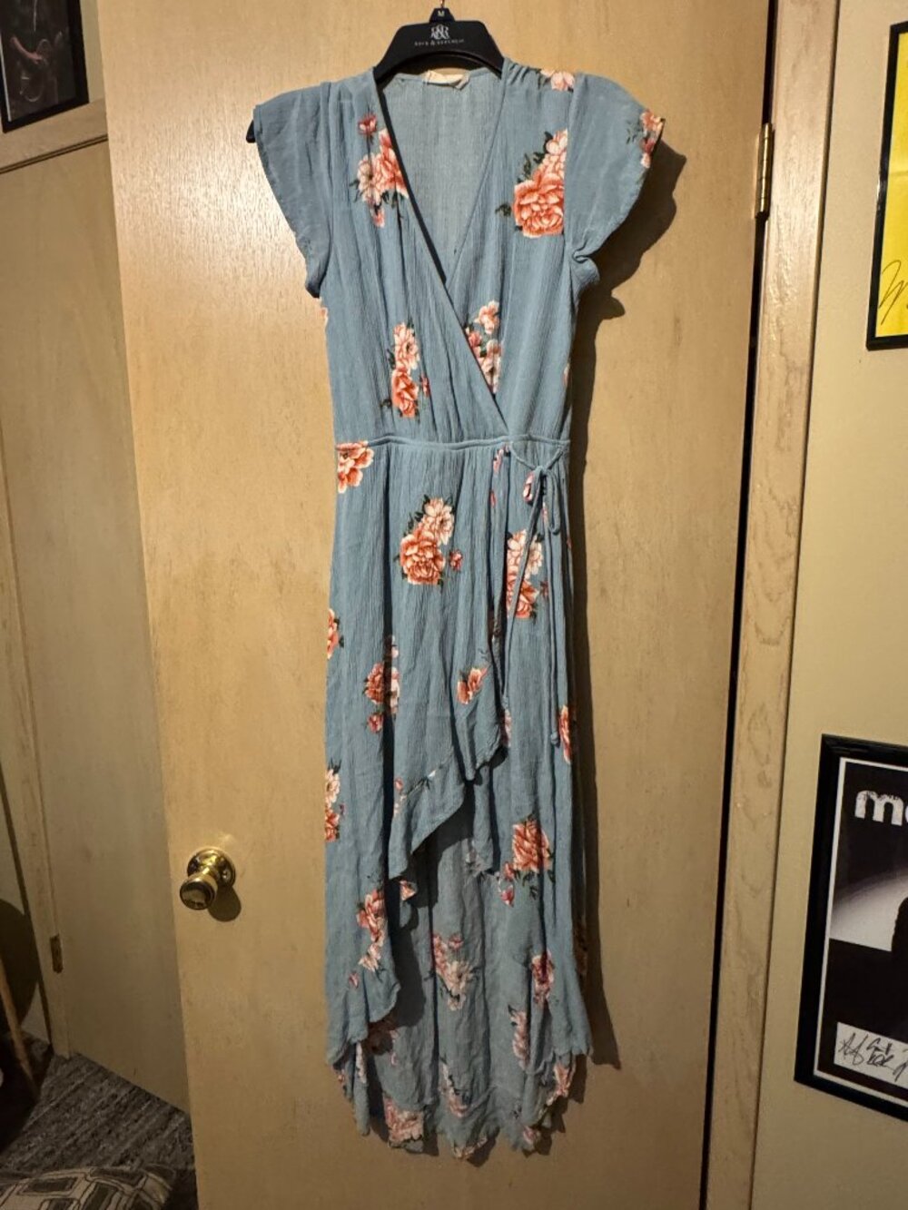 Altar’d State Green/Blue High Low Dress